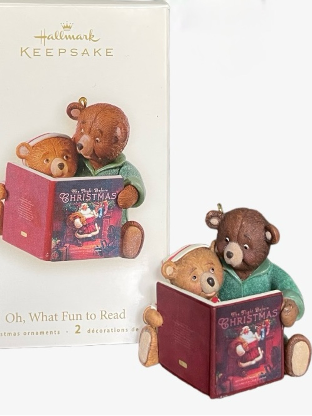 NWOT 2008 Hallmark Oh, What Fun To Read Ornament